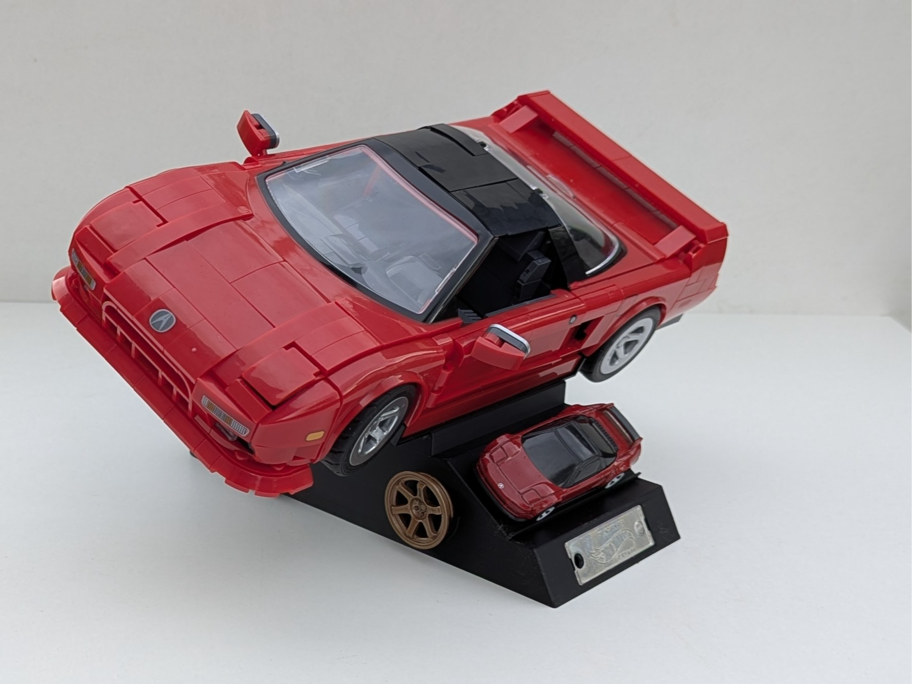 Display Stand für Klemmbaustein Auto 1:16 und 1:64