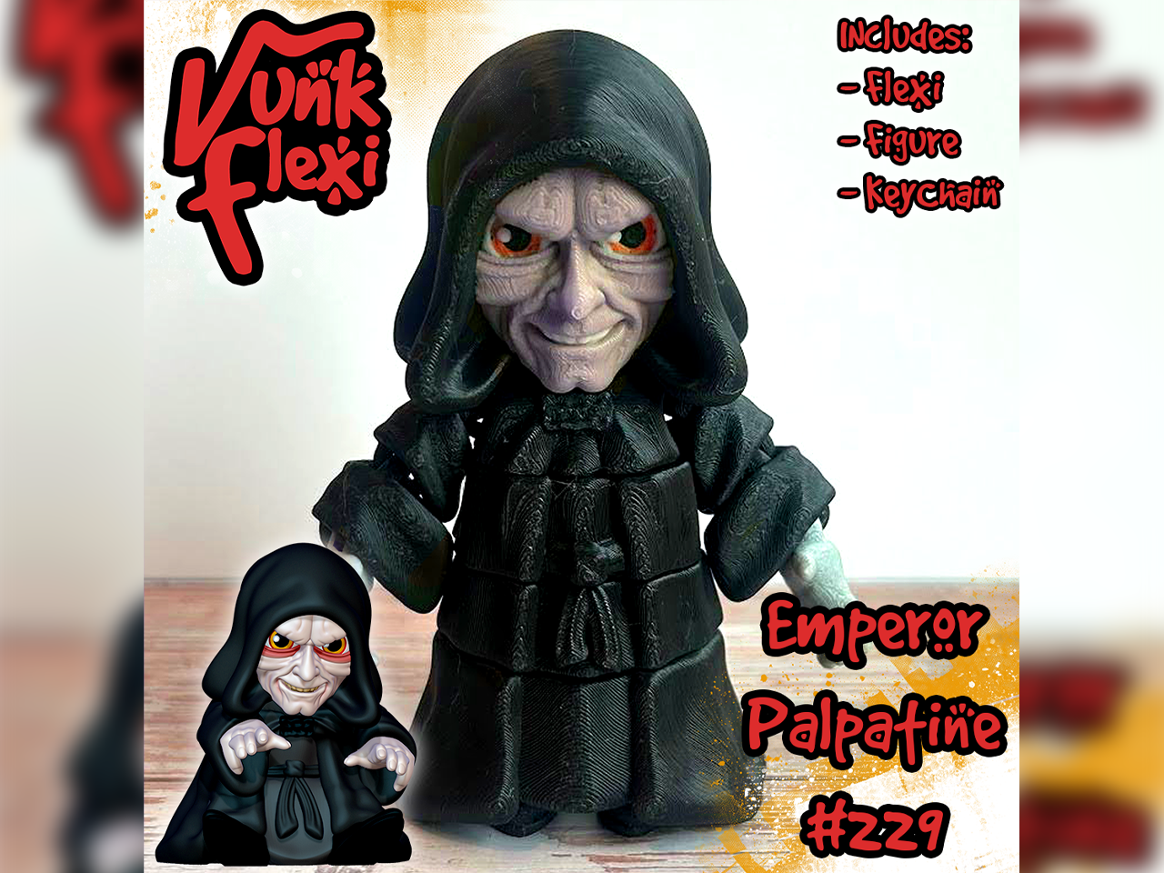 Emperor Palpatine MultiColor Flexi Print-In-Place