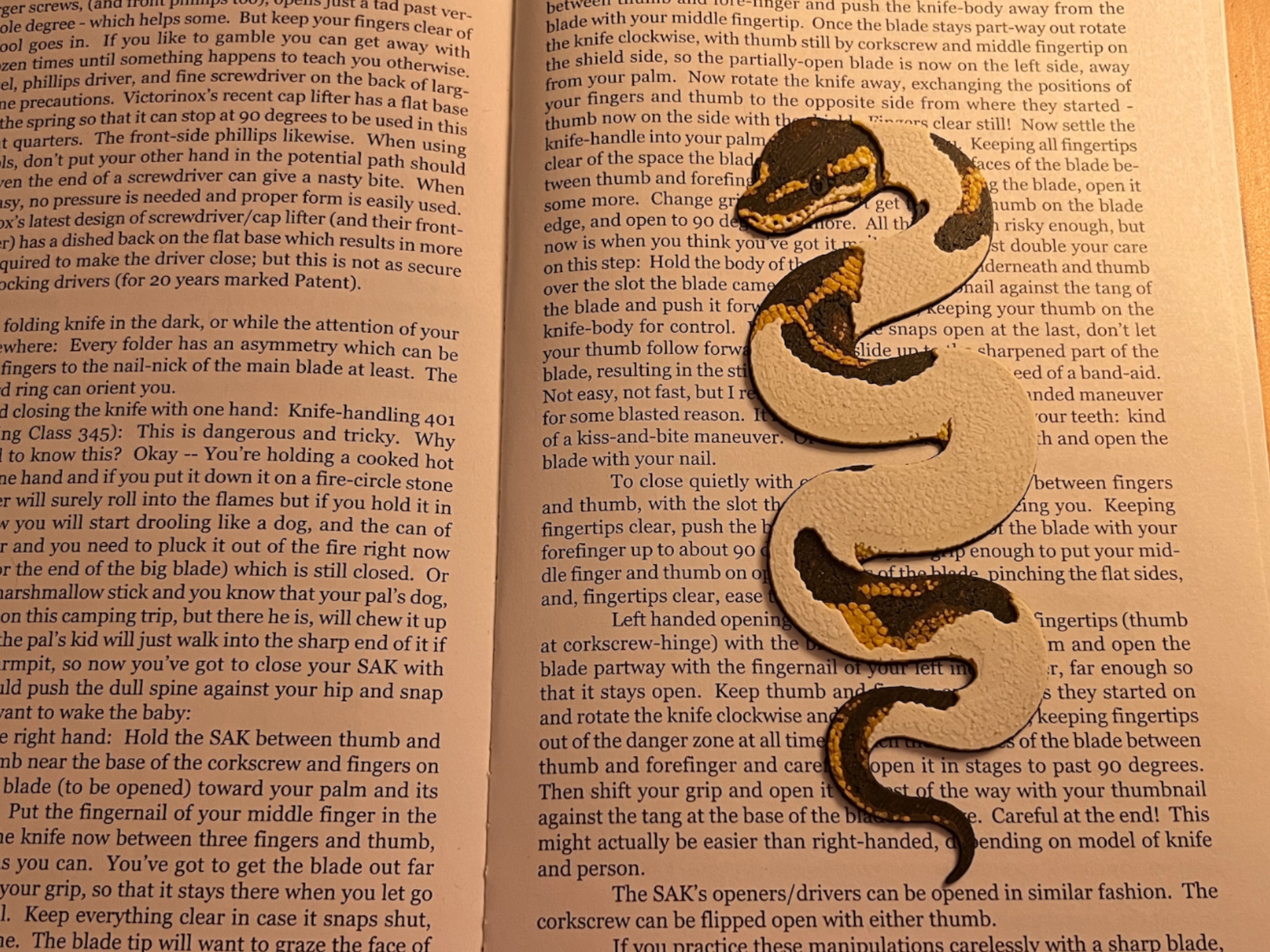 Pied Python Bookmark