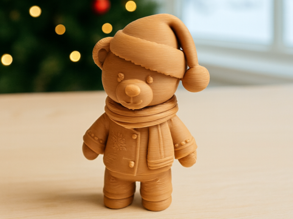 Winterbaer mit Zaubermuetze