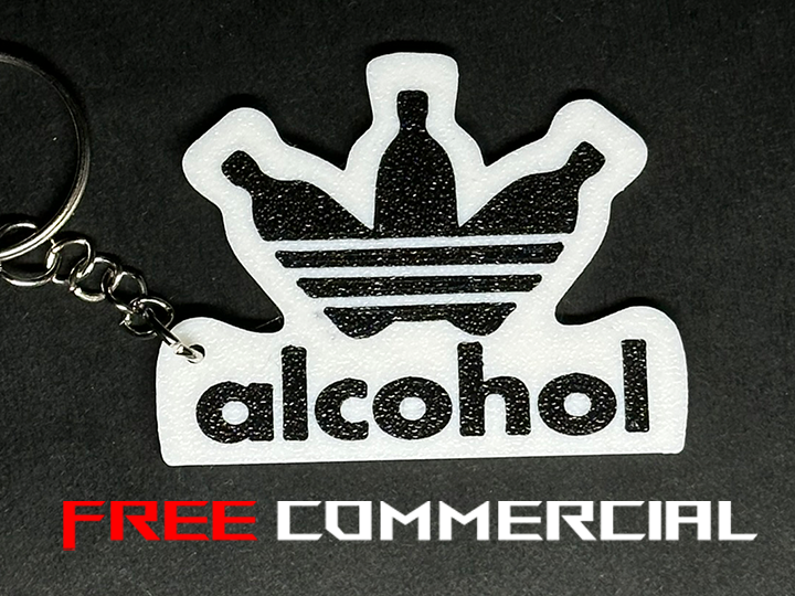 Alcohol Addidas keychain