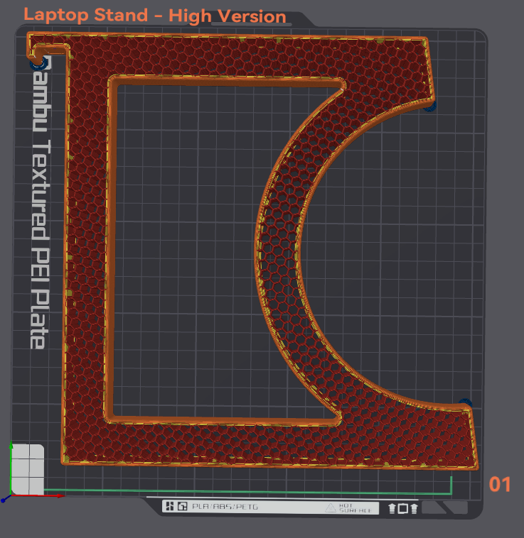 Laptop stand - high version (Lenovo ThinkPad L15)