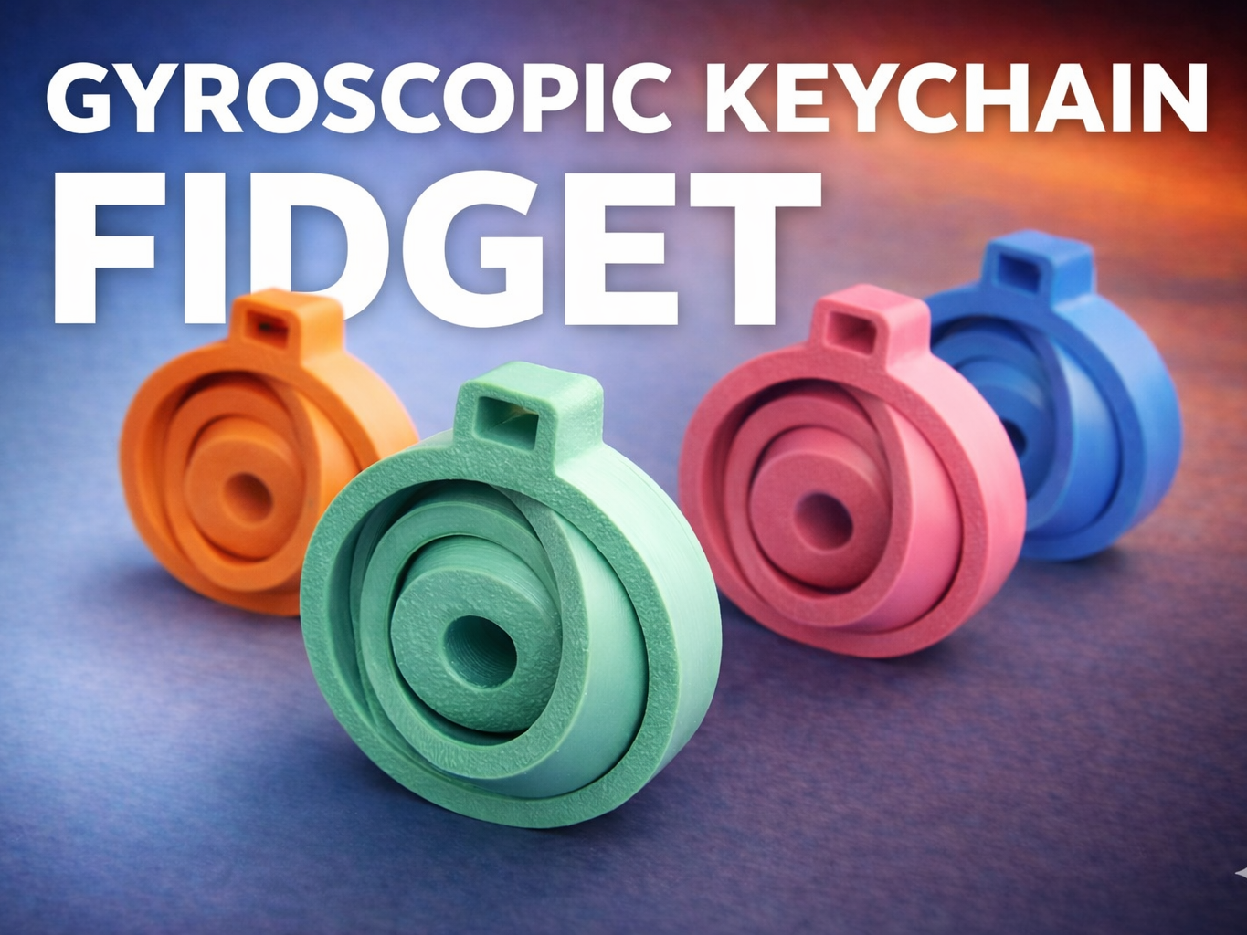 Gyroscopic Keychain Fidget