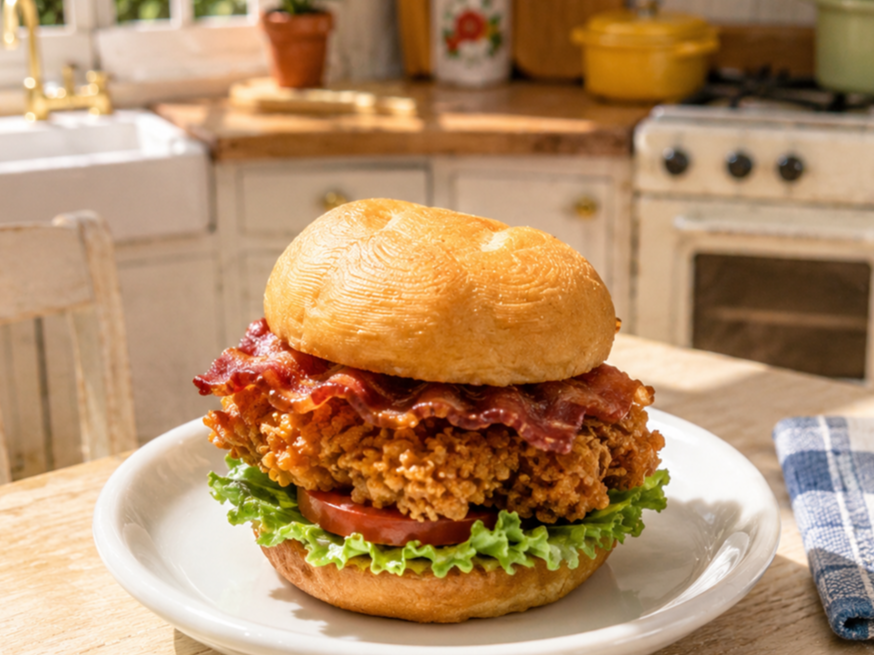 Miniature Crispy Chicken Bacon Sandwich