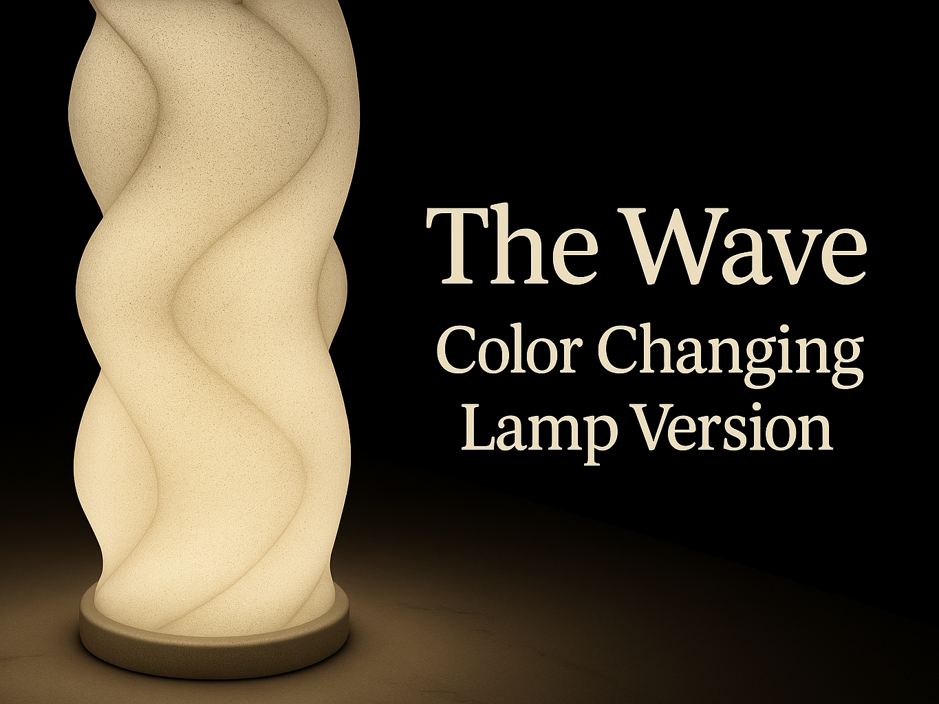 "The Wave" Color Changing Lamp-KC007 Light Kit