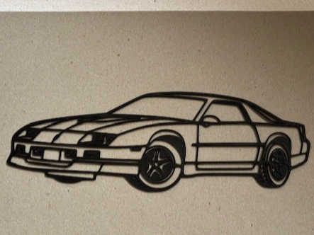 IROC Z28 Camaro line art silhouette
