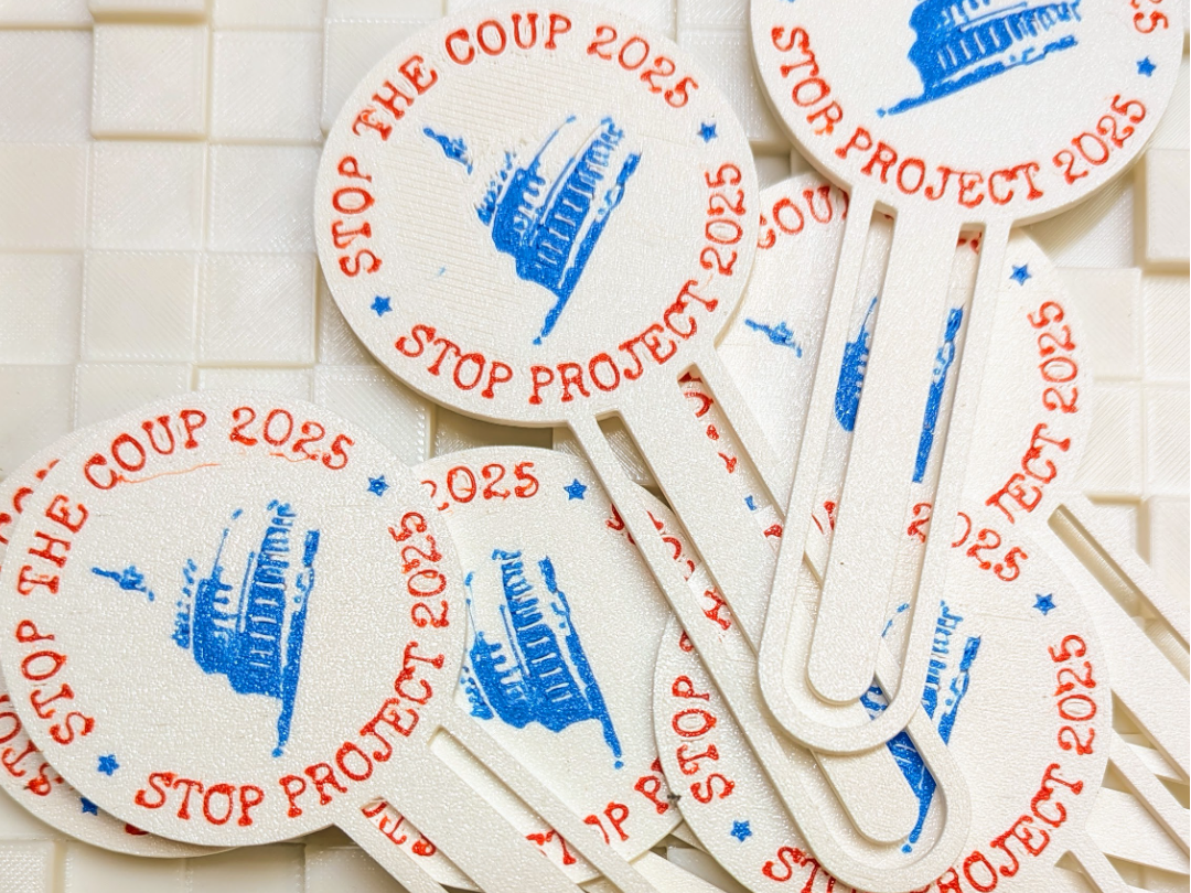 Stop Project 2025 Bookmark