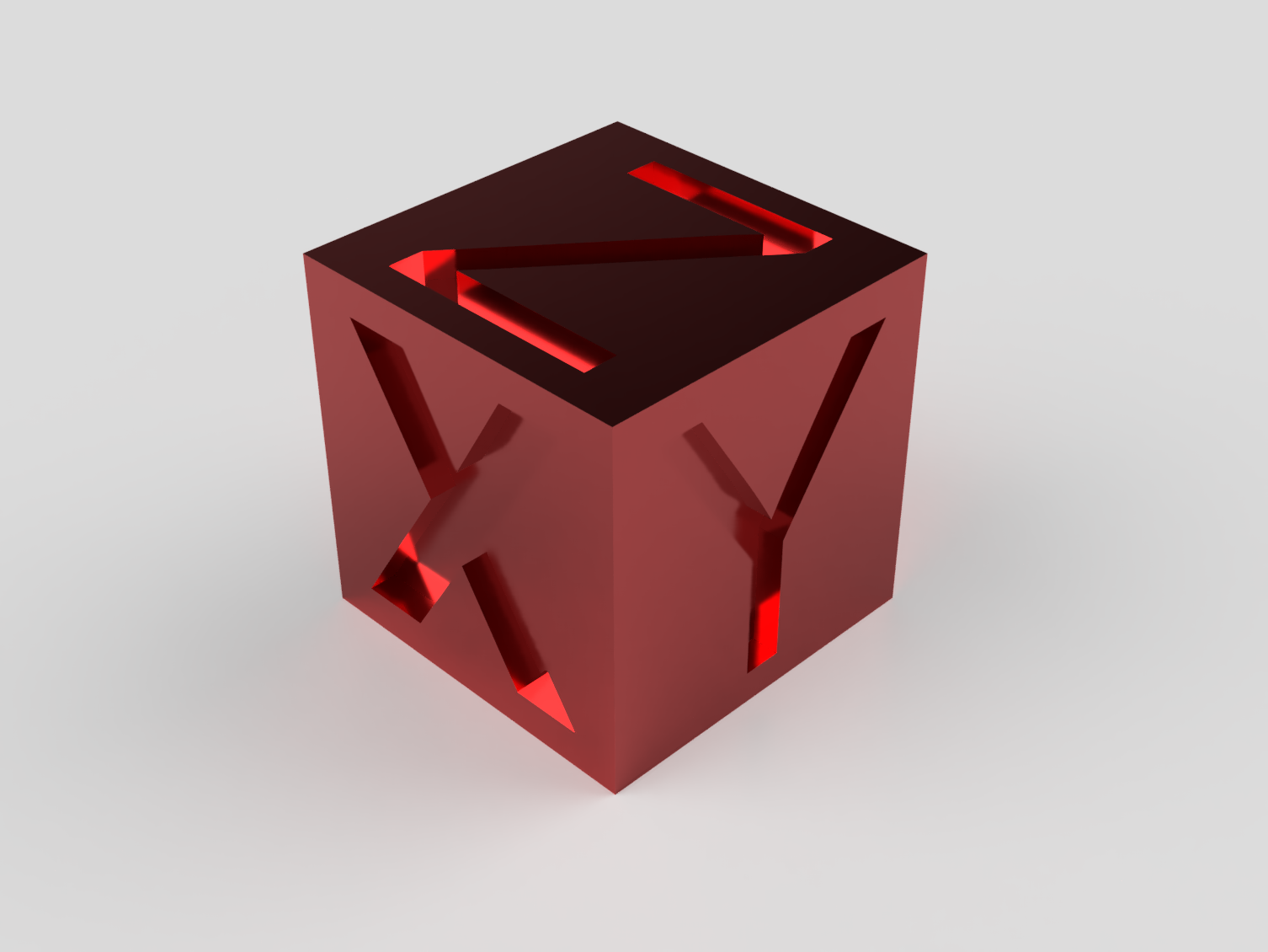 Calibration Test Cube XYZ 20mm
