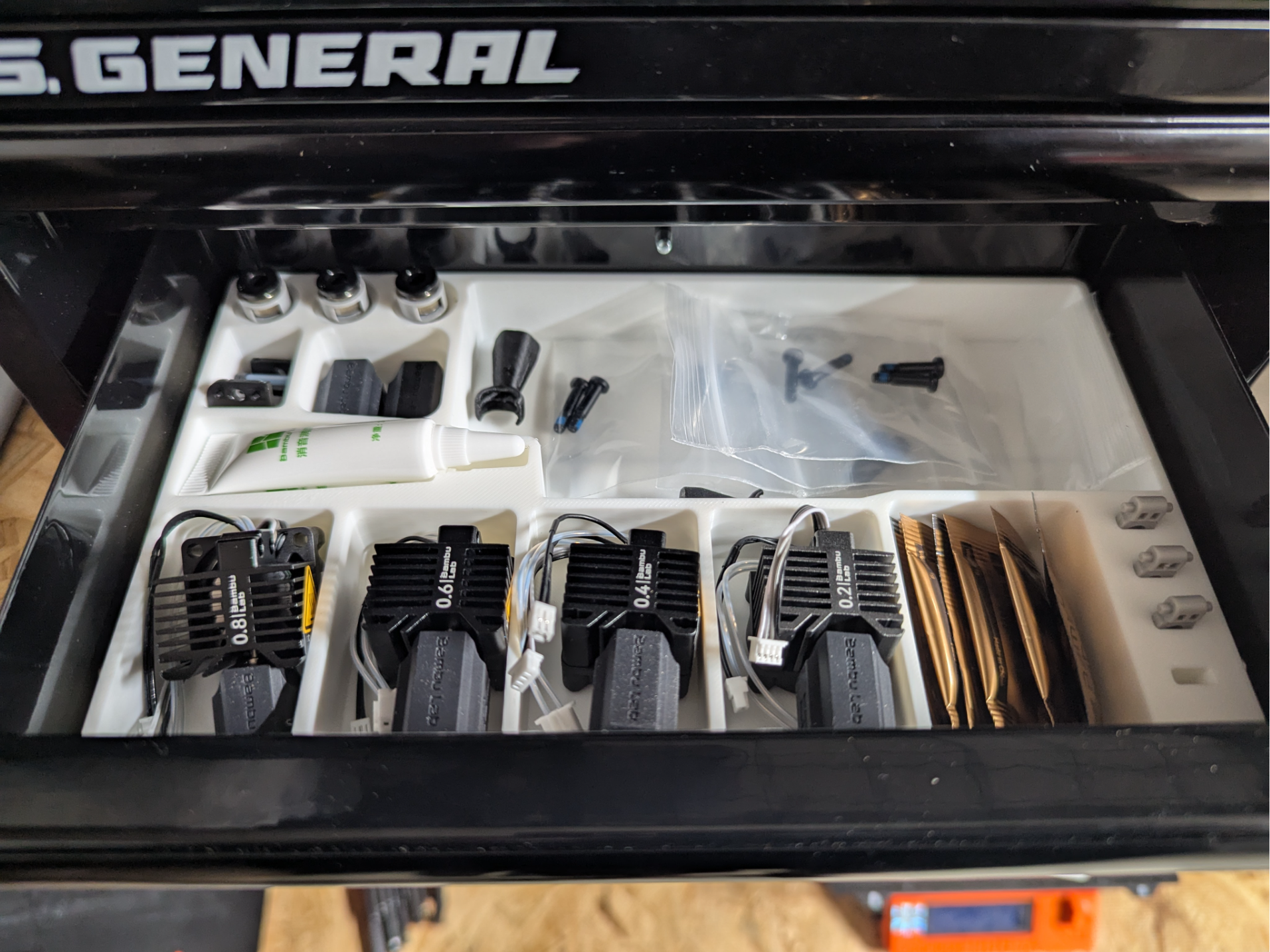 Spare Parts Tray Gridfinity