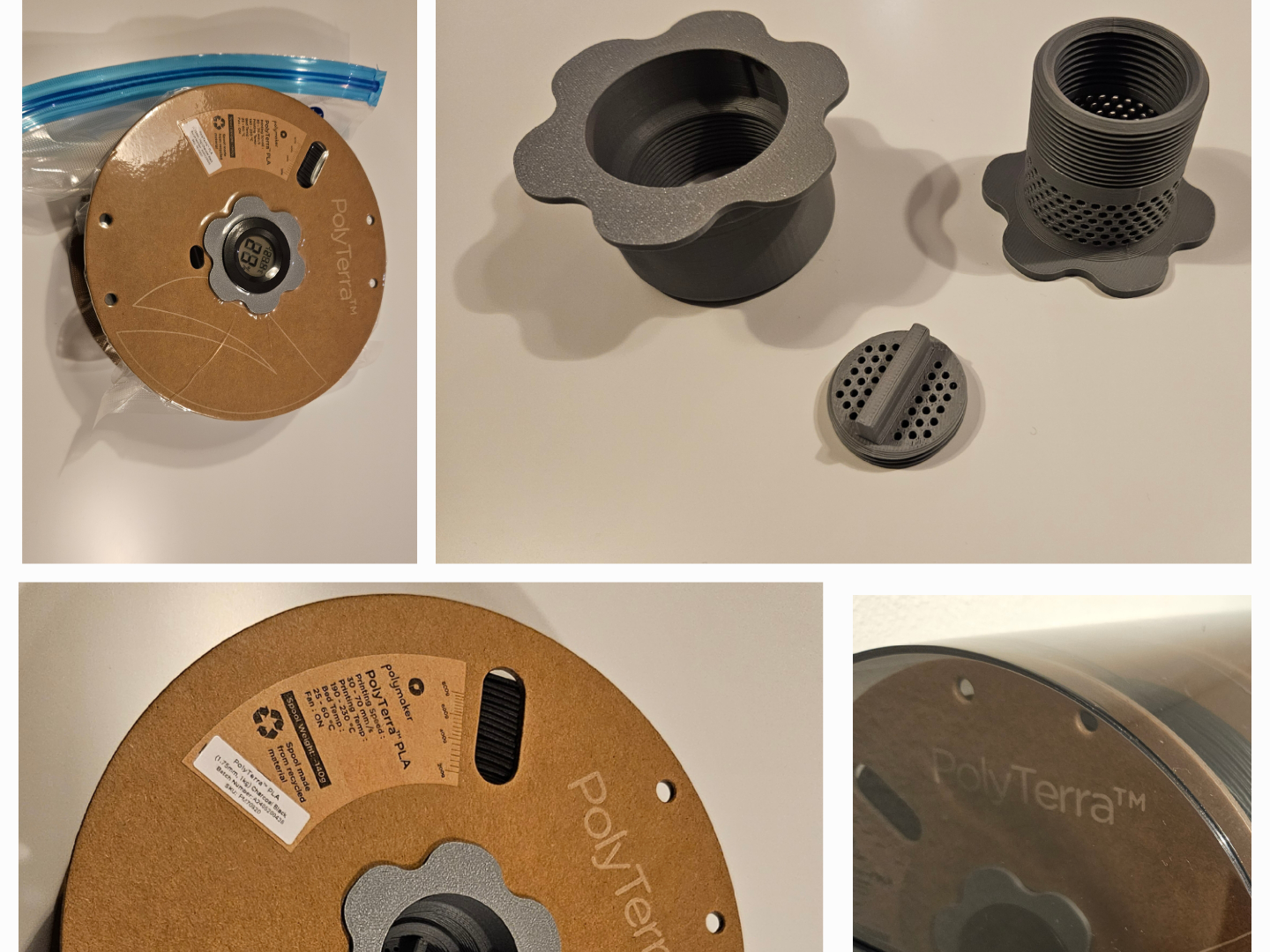 Adjustable Spool Holder with Hygrometer as Option