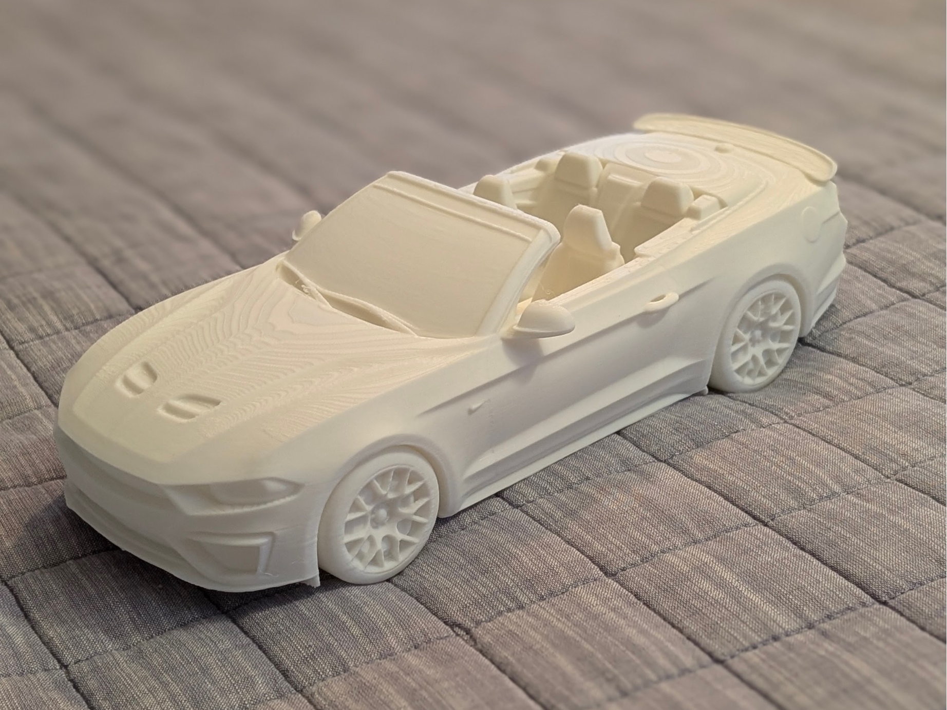 S550 Mustang Convertible paintable 12in model