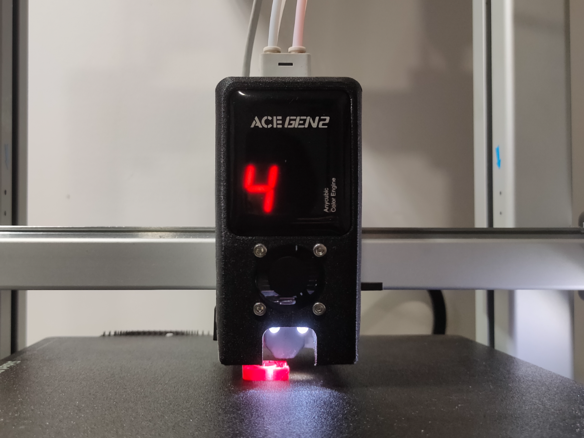 Anycubic KobraX headcover fan 3010 and led upgrade