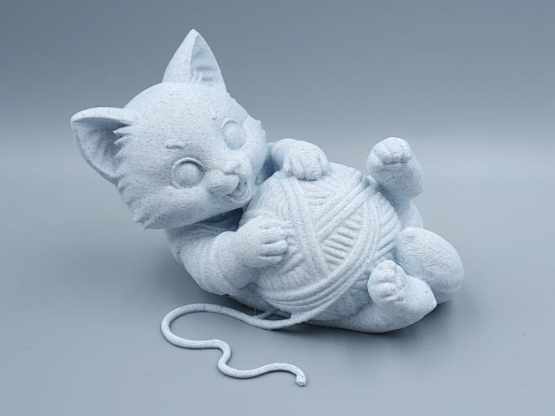 Kitten Playing with Yarn