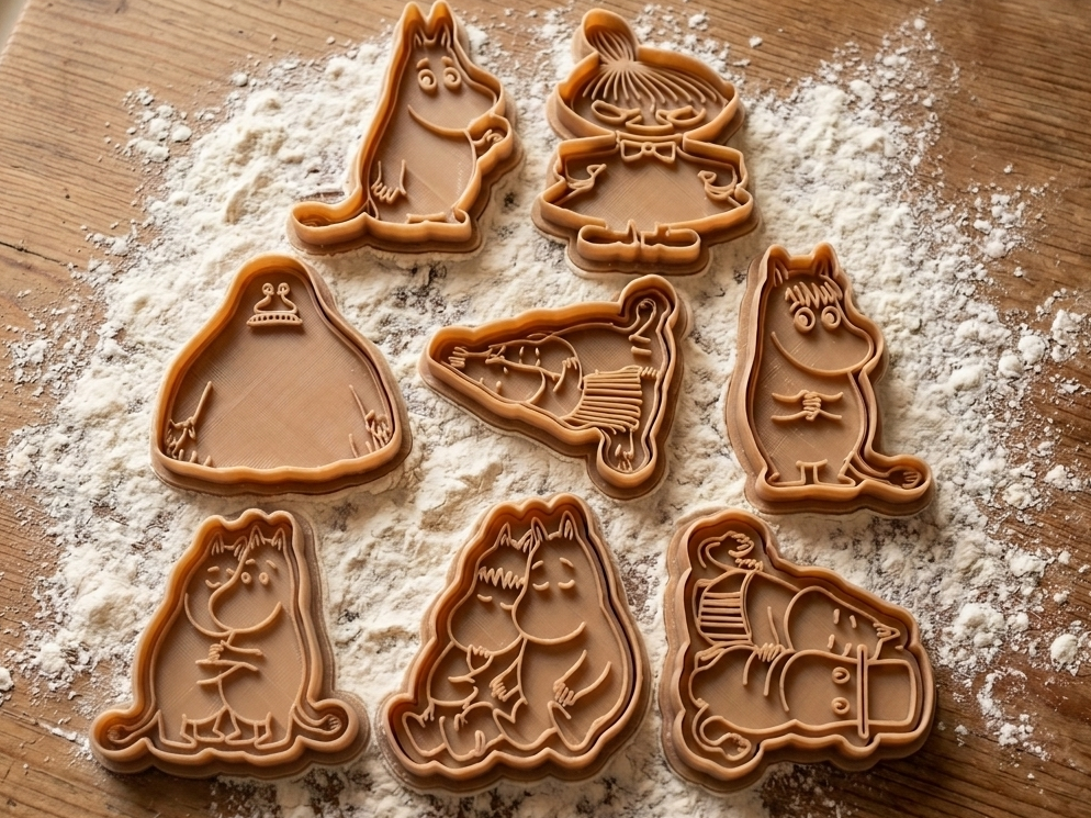 Moomin Valley Cookie Cutter & Stamper Set
