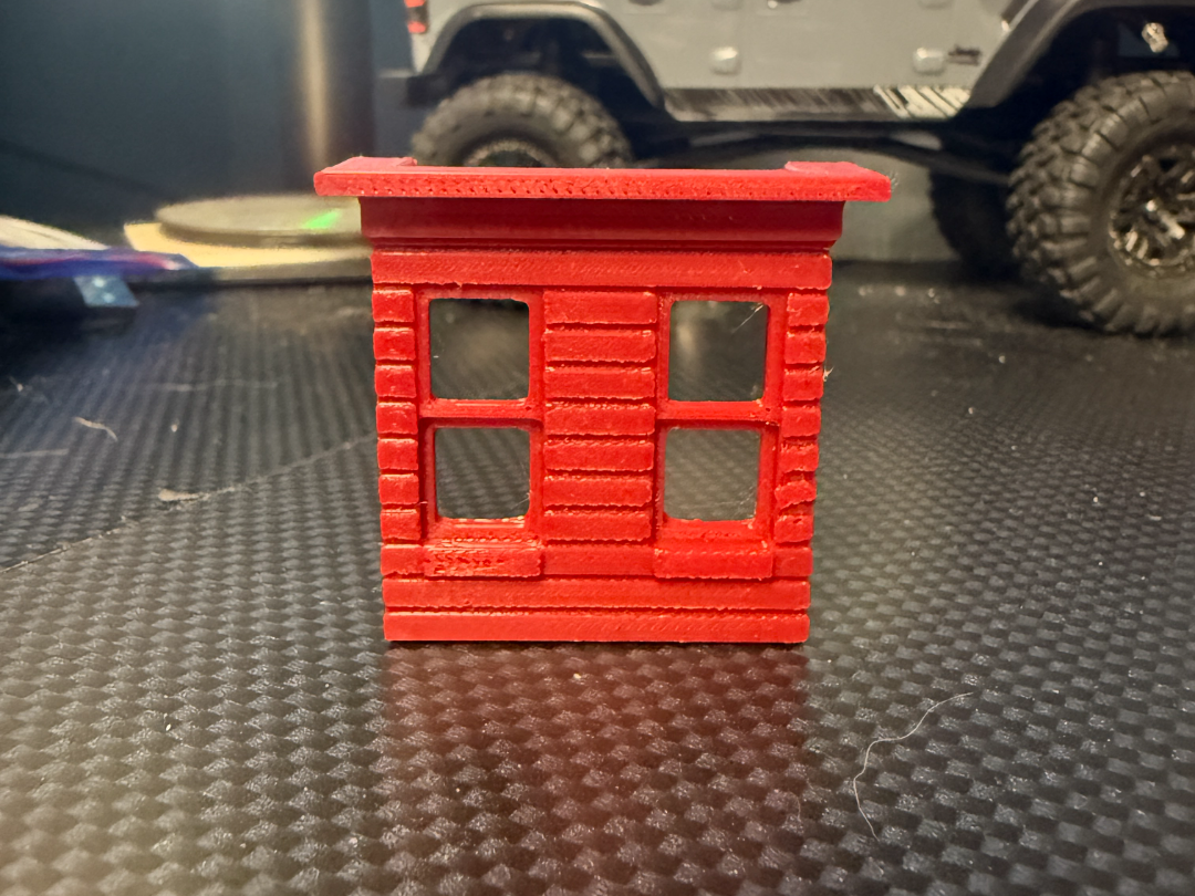HO Scale Windows with Brick