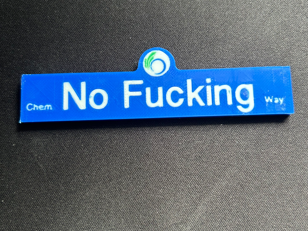 No F*cking Way City Of Ottawa Road Sign Magnet
