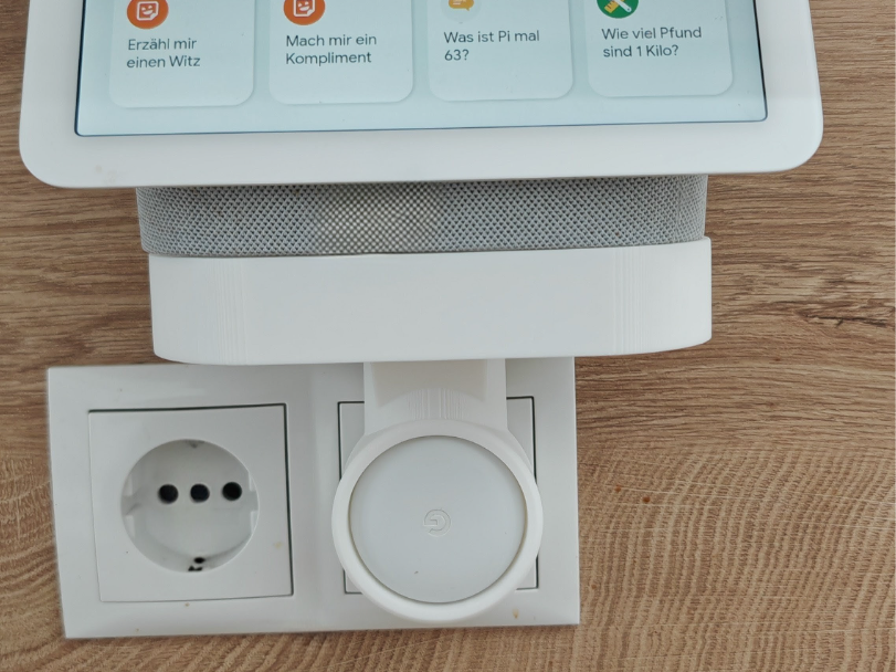 Google Nest Hub EU Plug holder + Cable Management