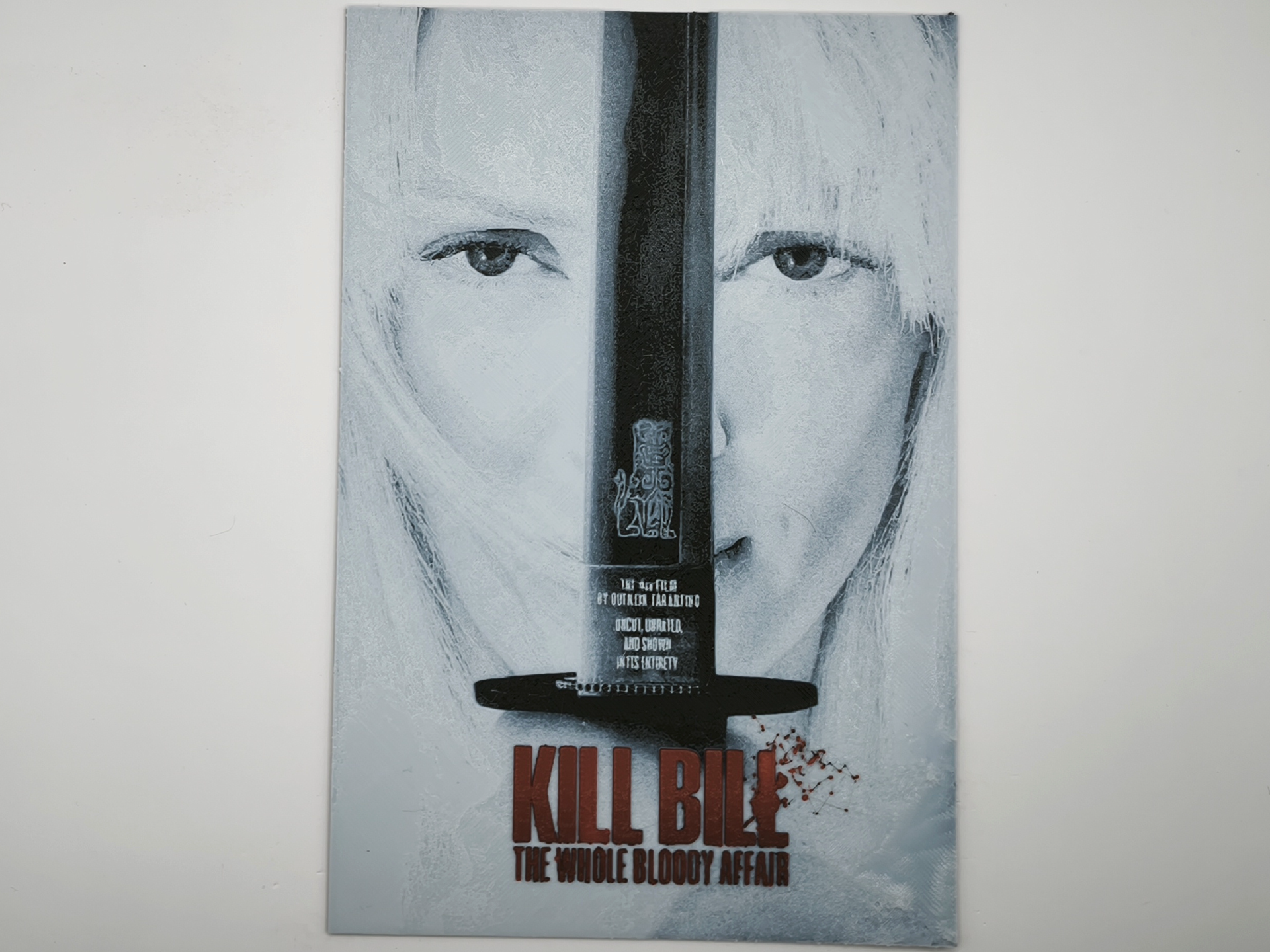 Kill Bill movie poster - hueforge