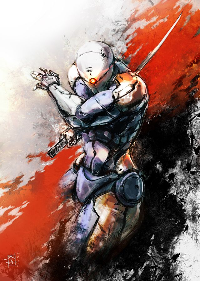 Metal Gear Solid Cyborg Ninja Grey Fox HueForge 2D