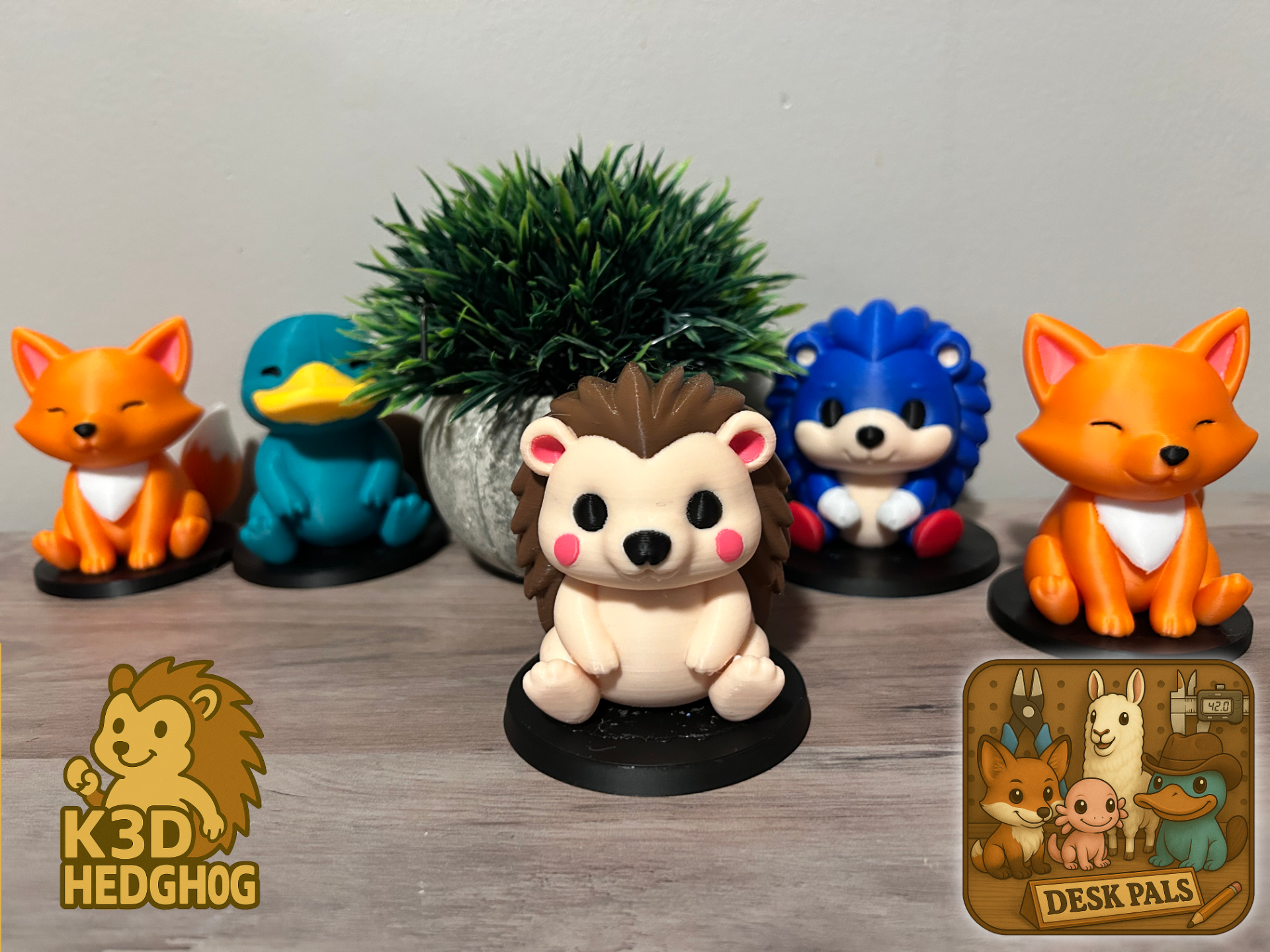 Cute Hedgehog Desk Pal