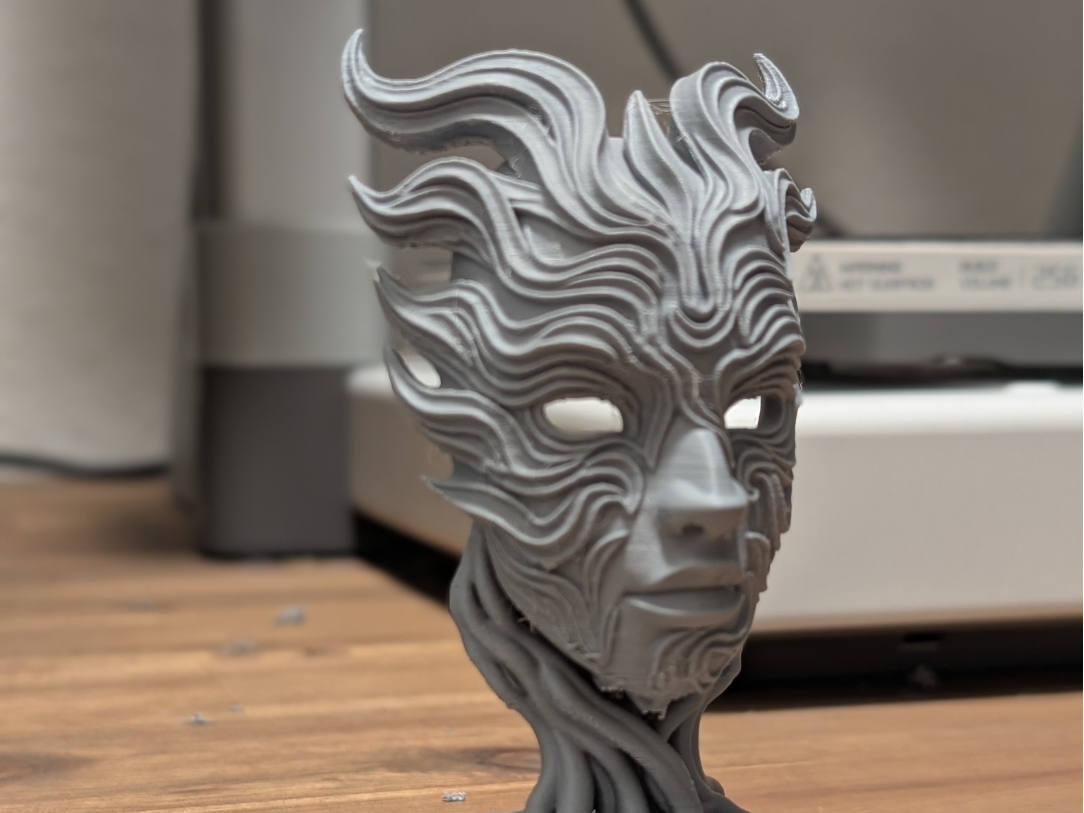 Mystic Water Mask Sculpture
