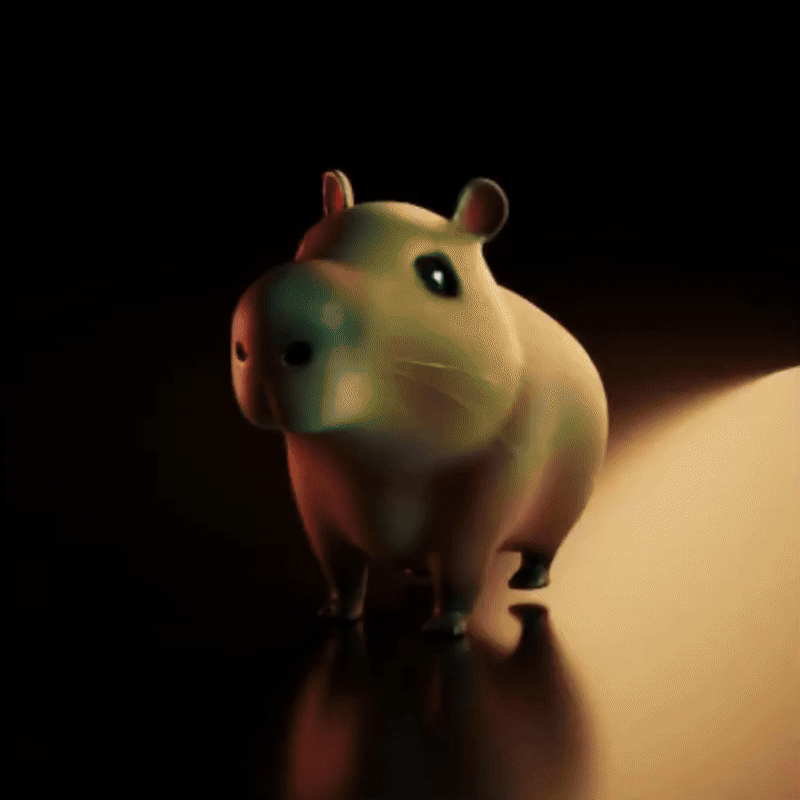 Cute Capybara Keychain