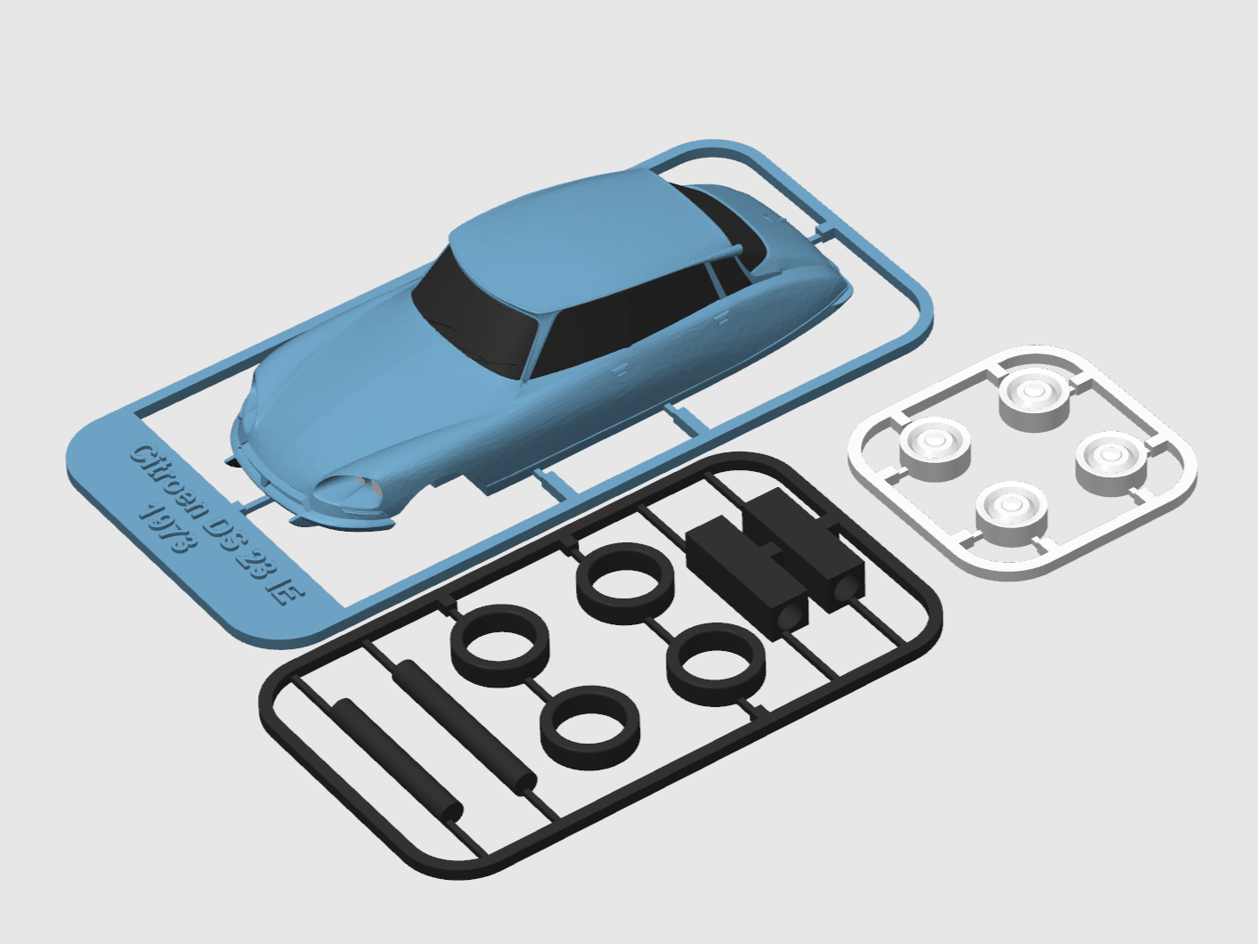 Citroen DS 23 IE 1973 kit card