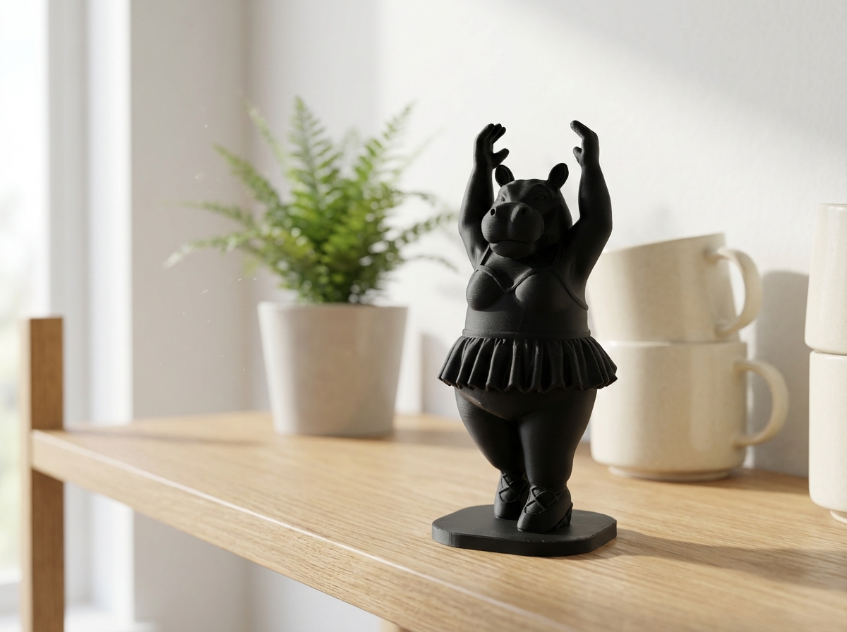 Charming Ballerina Hippo Figurine