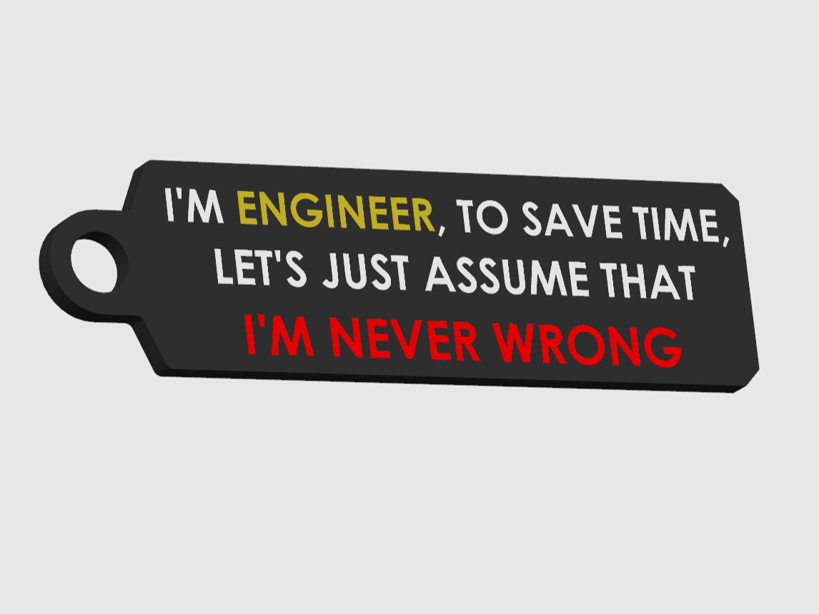 Engineer key ring