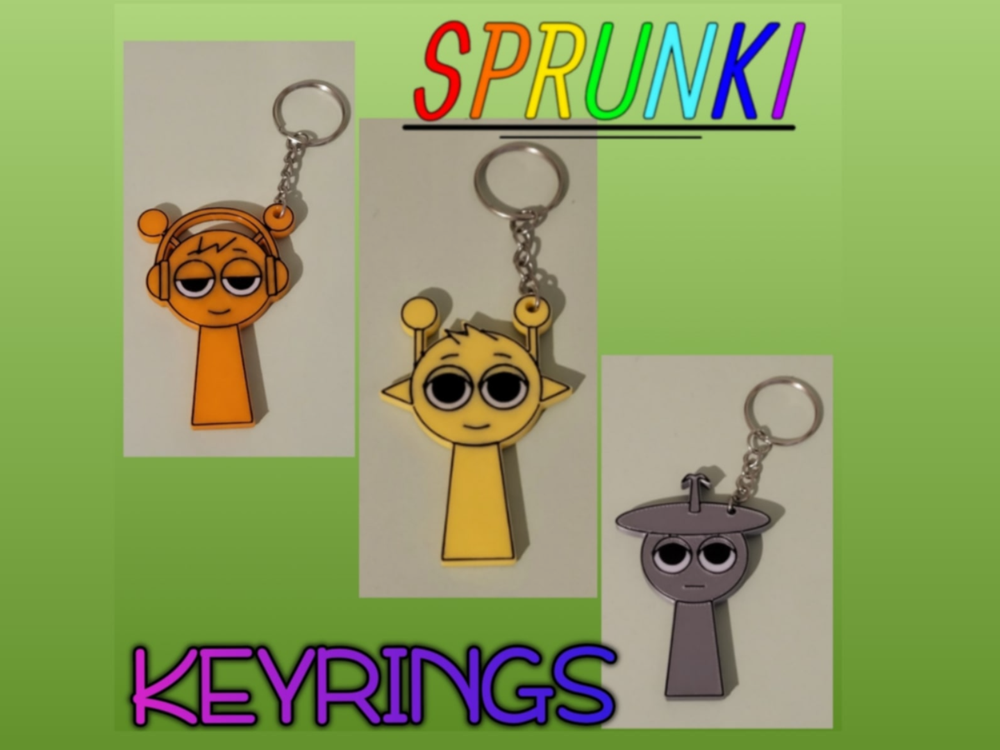 Sprunki Character Keyring Collection