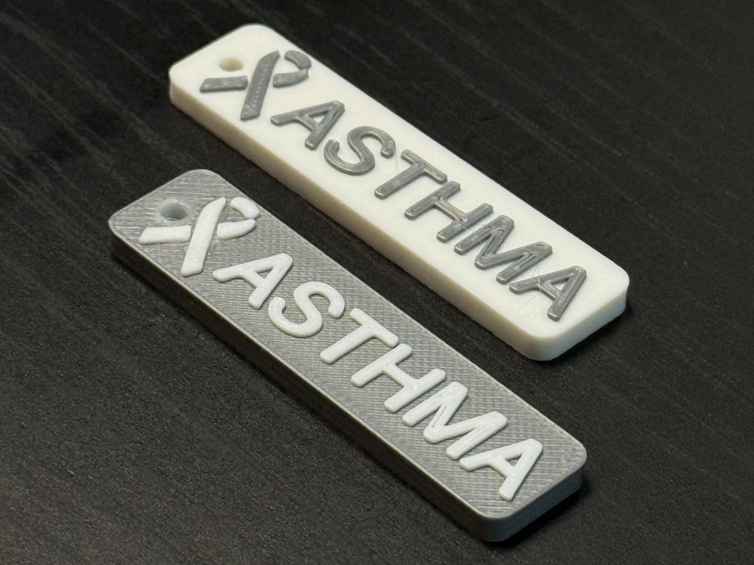Asthma Awareness Keychain