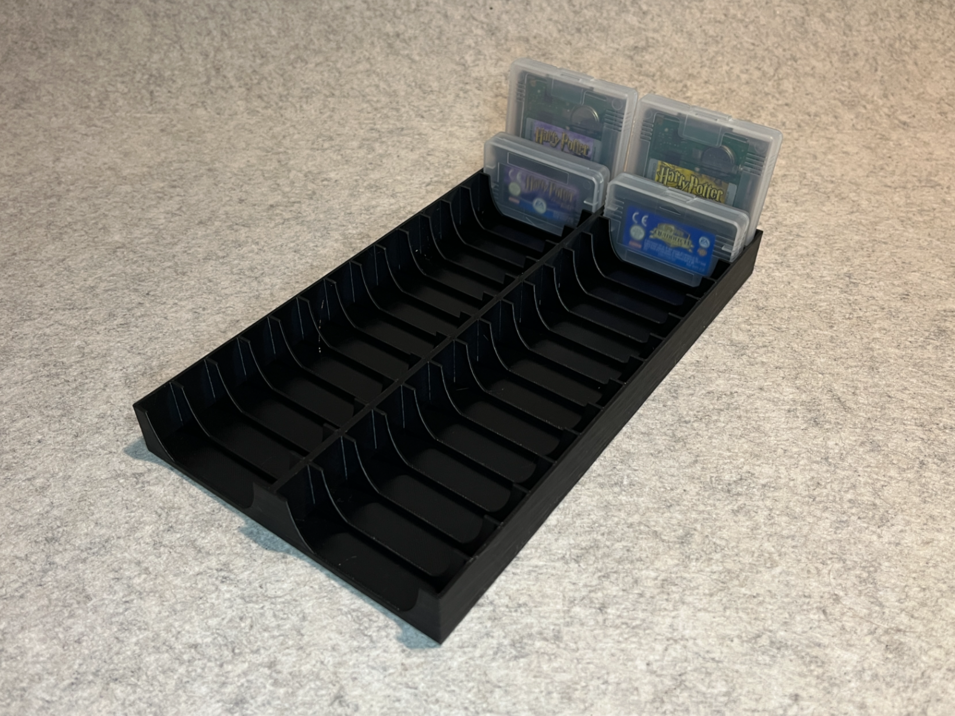 Gameboy games stand holder for cartridge in case
