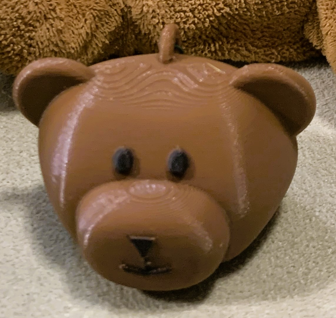 Teddybear Head Ornament