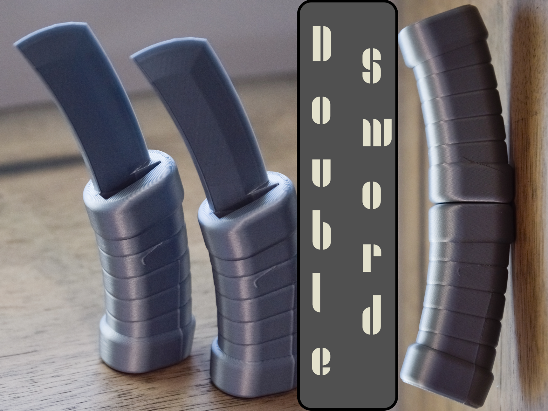 Double connecting tanto sword