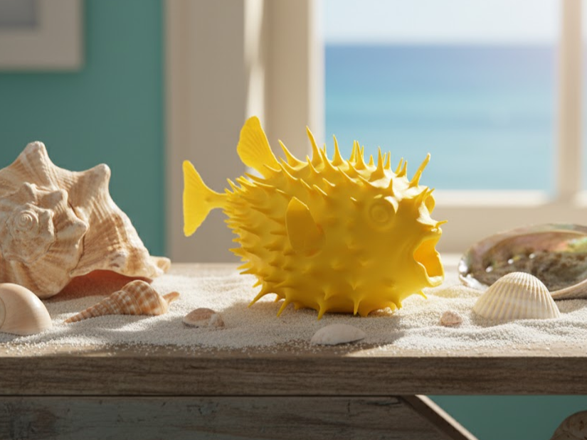 Pufferfish figurine