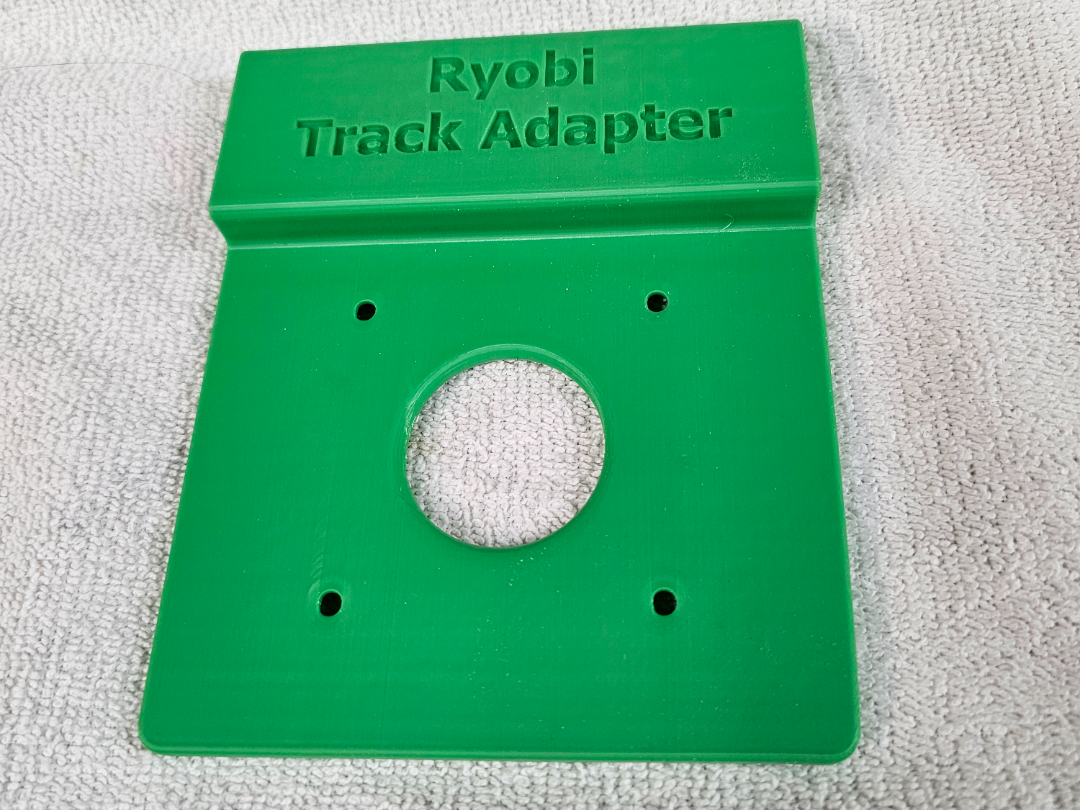 Ryobi router to Ryobi track saw track adapter