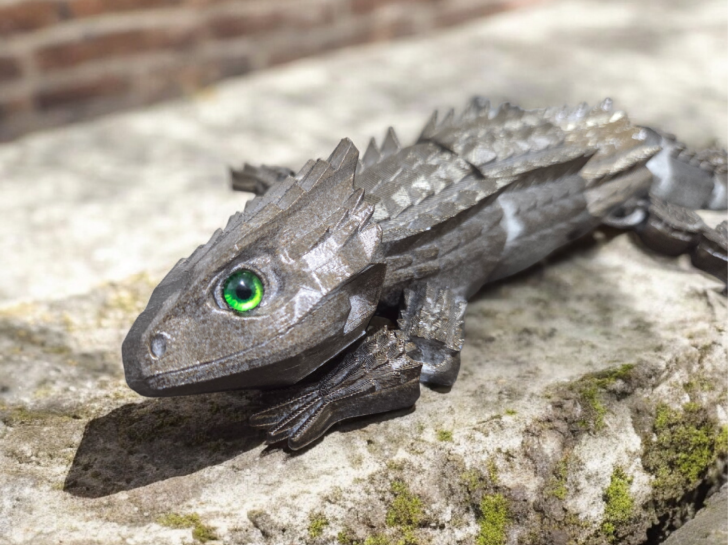 Red-Eyed Crocodile Skink 6mm glass eye compatible