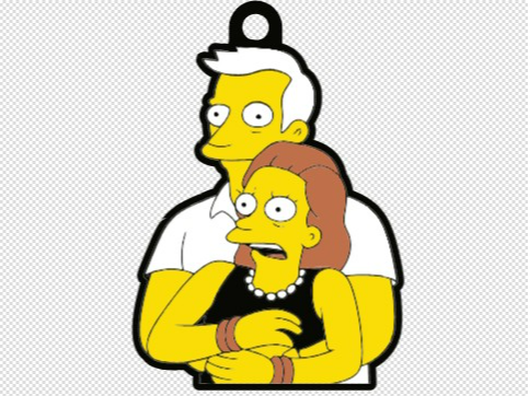 Coldplay Keychain Simpson