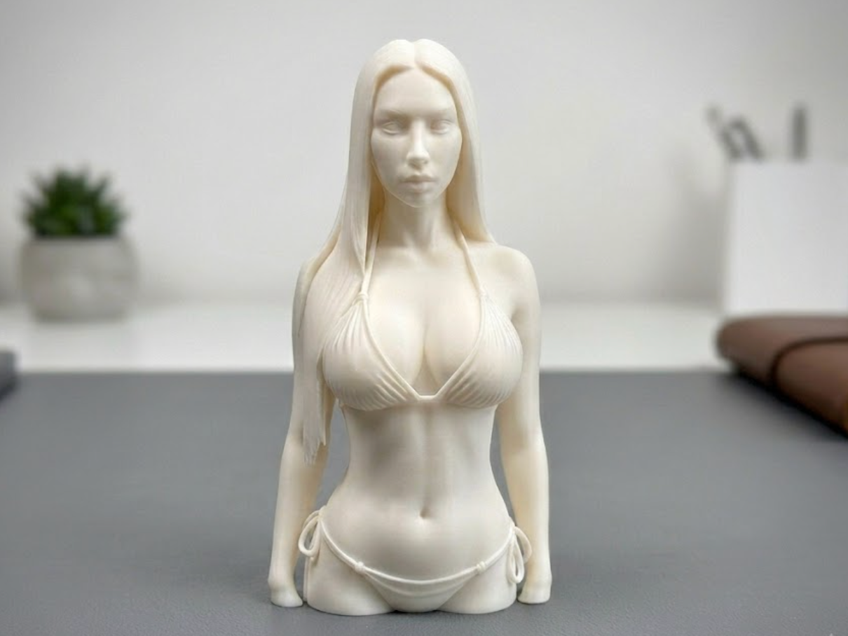 Asian Sexy Girls, elegant and detailed female bust