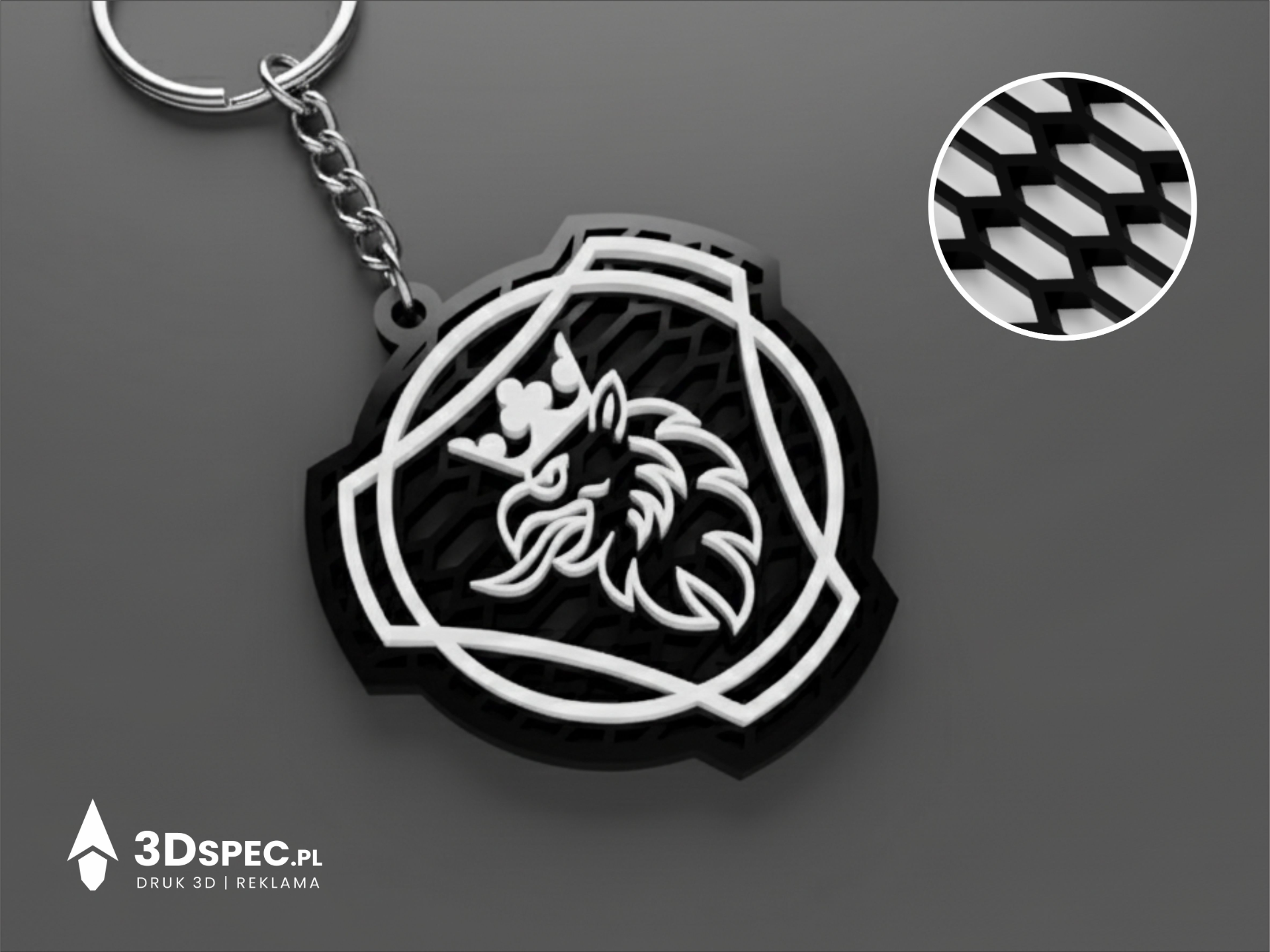 Scania logo keychain