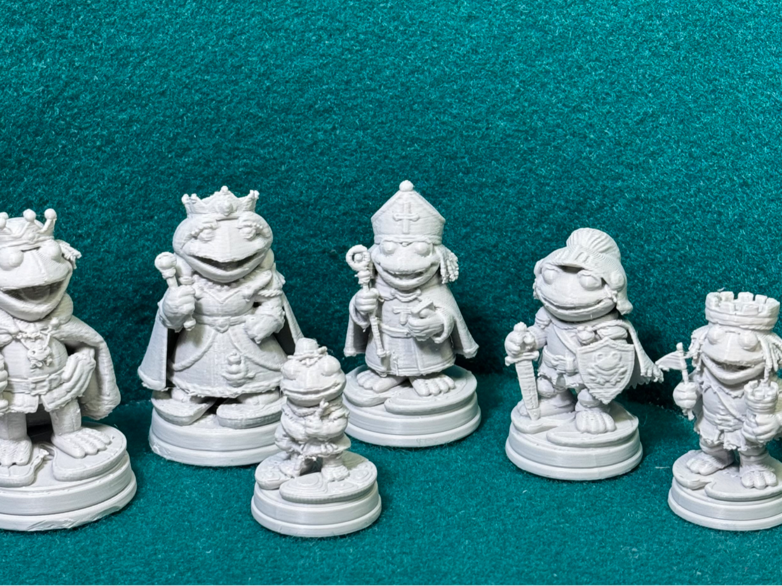 Frog Puppet Foes:  Chess Set