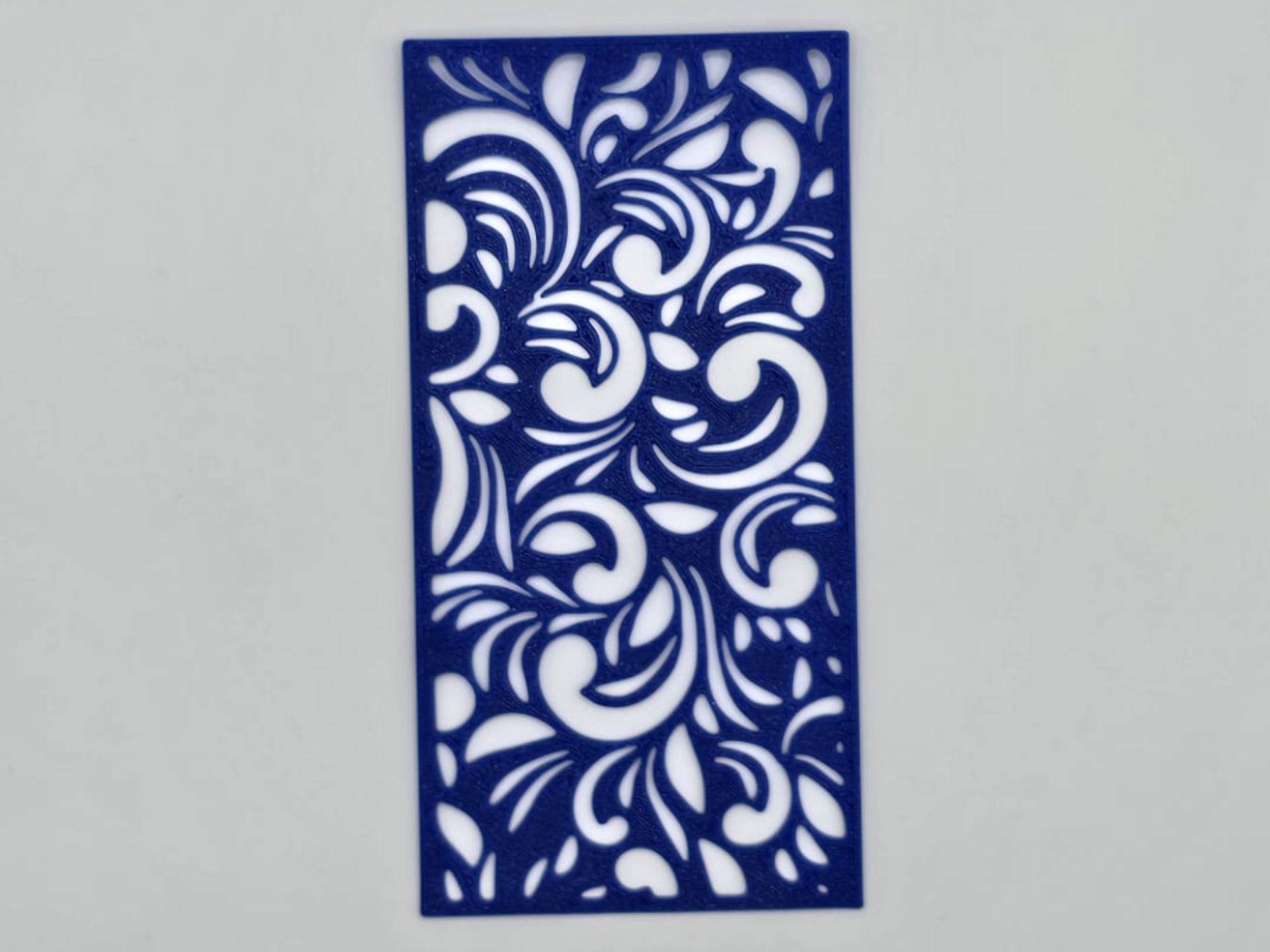 Floral Scrollwork Ornamental Stencil Pattern