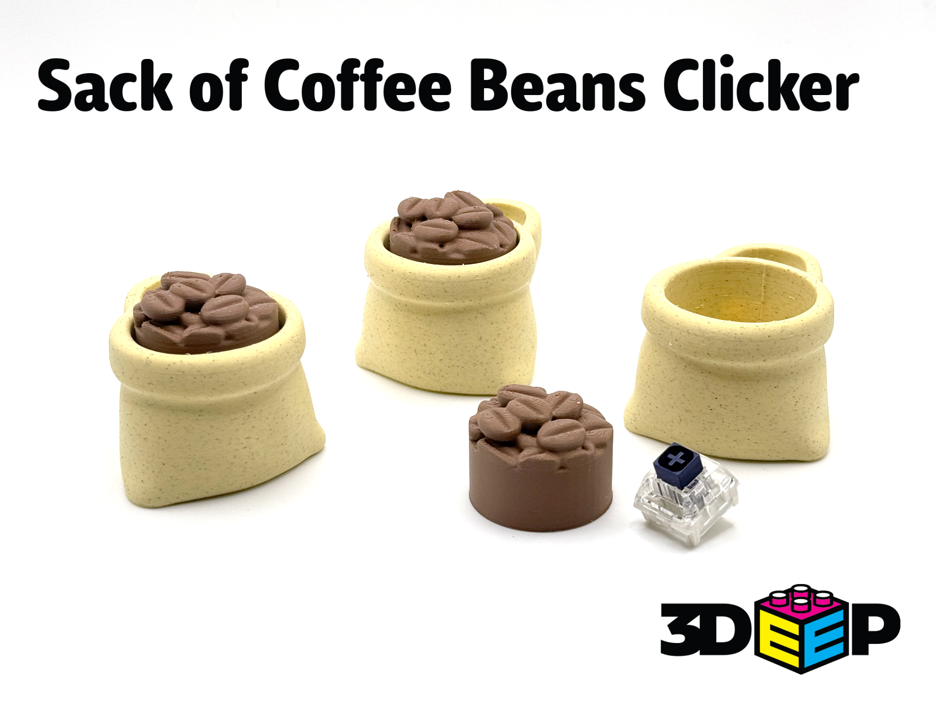 Sack of Coffee Beans Keyboard Clicker  No Supports