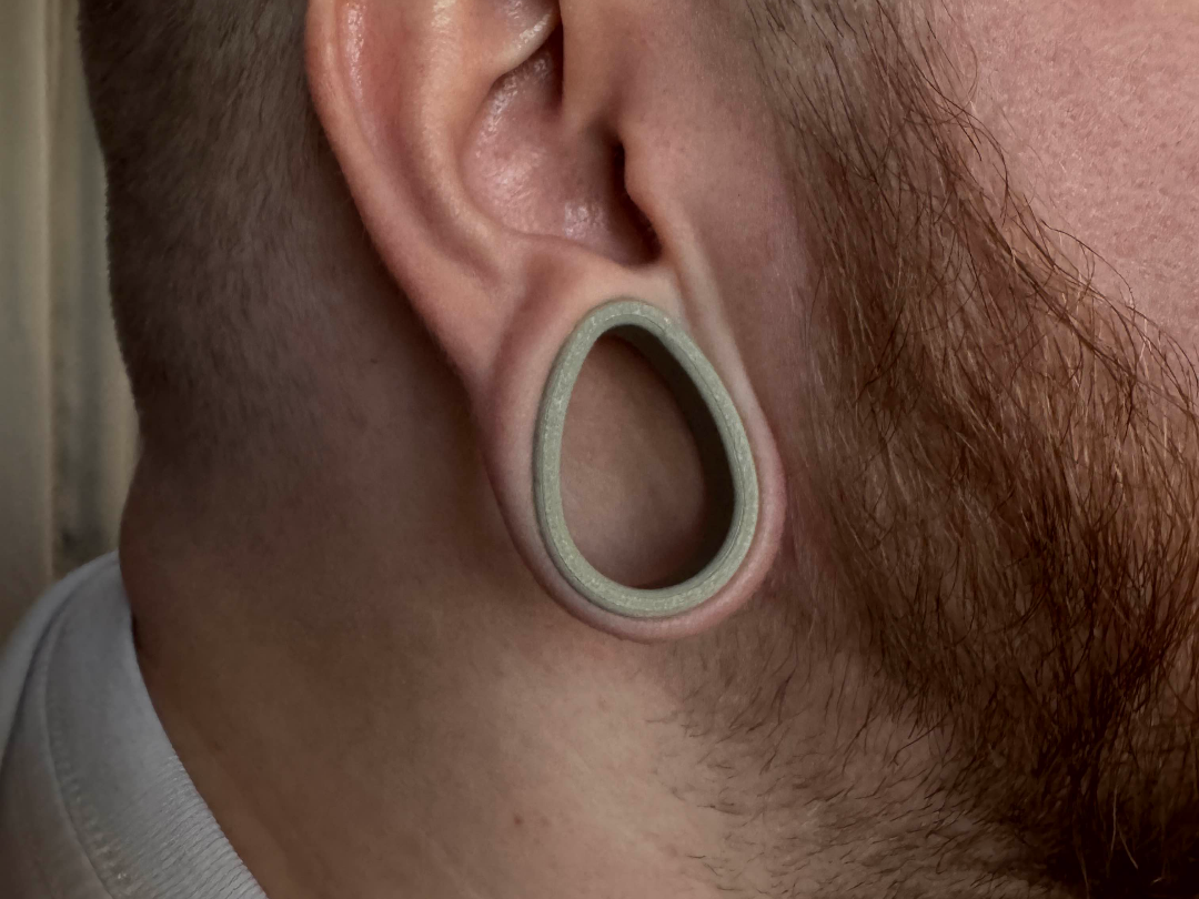 Tear Drop Tunnel Ear Gauges 10-40mm Multiple Plate