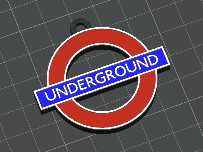 London Underground Keychain