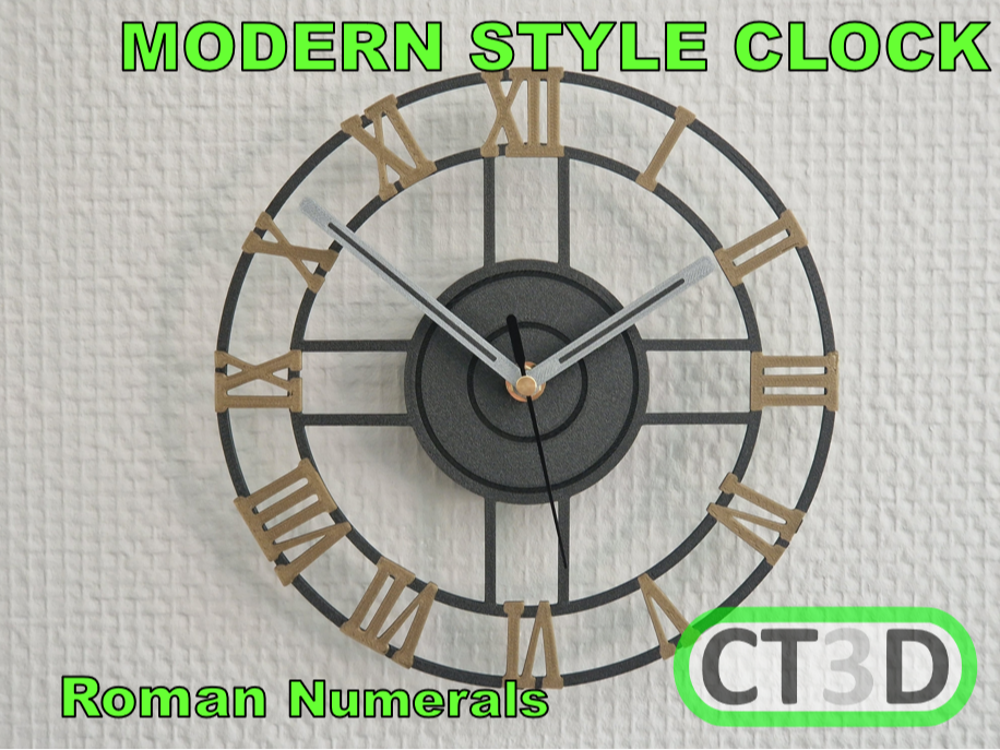 Modern Clock Roman Numerals