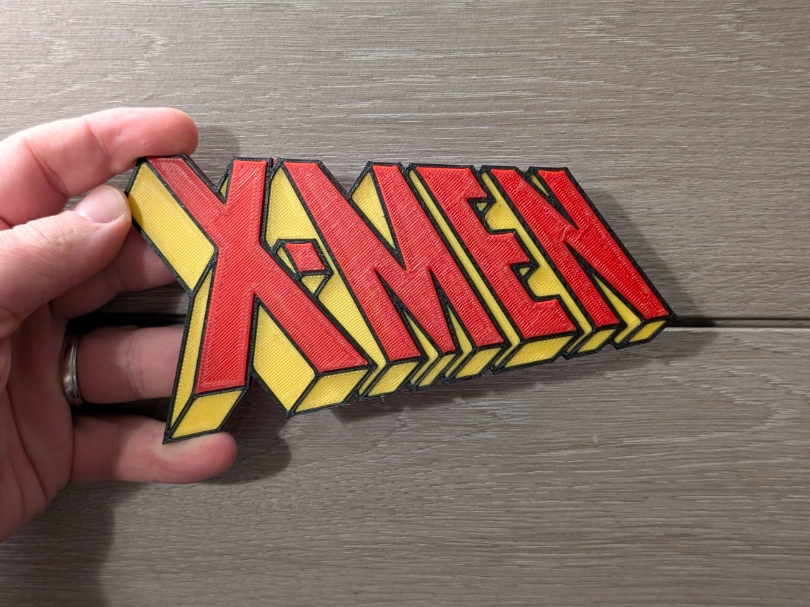 X-Men vintage logo sign plaque 2-sizes