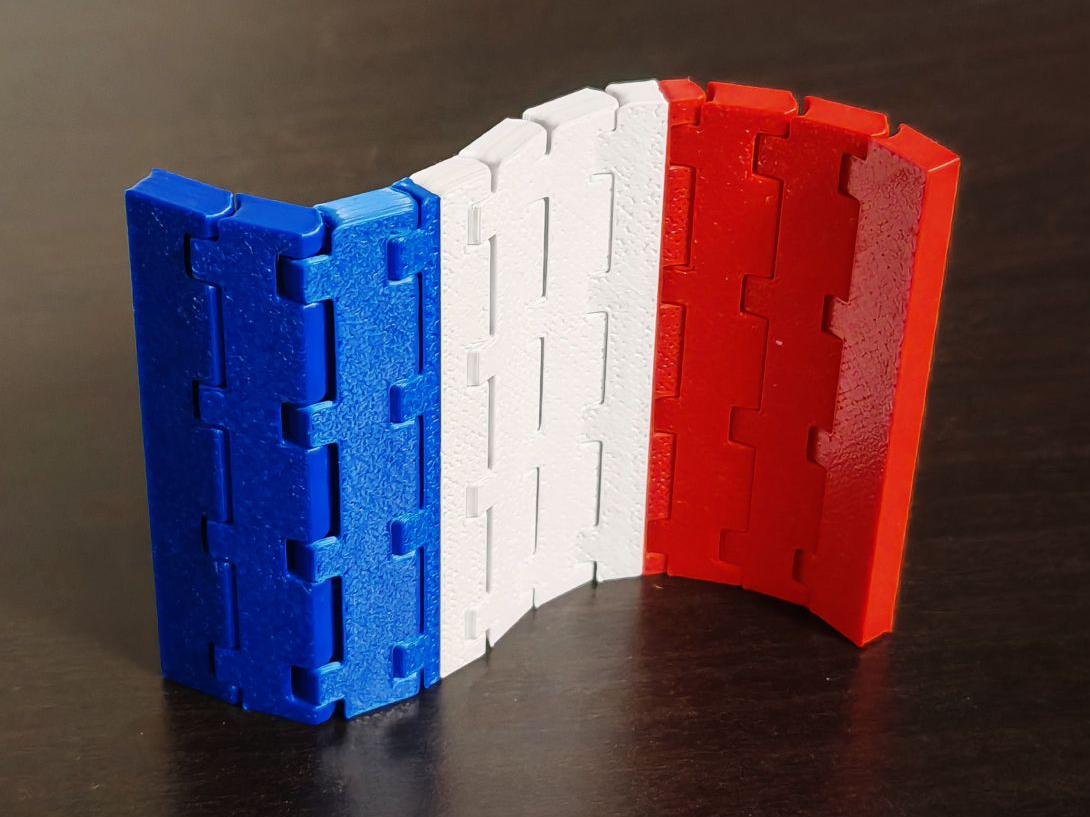 Flag of France - flexible, double-sided