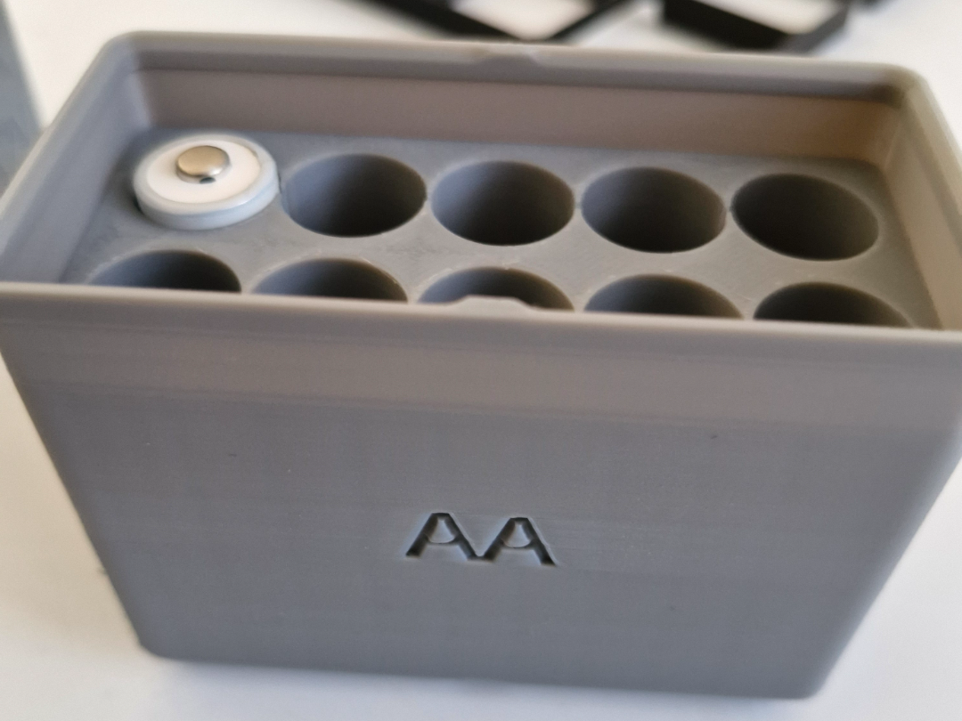 Gridfinity stackable batterystorage (AA)