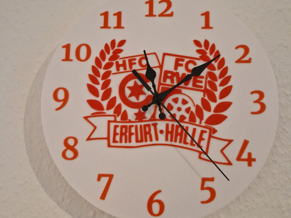 Erfurt - Halle Wanduhr